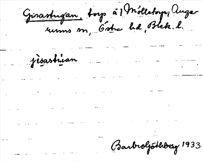 Bild på arkivkortet för arkivposten Gisastugan