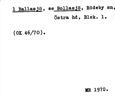 Bild på arkivkortet för arkivposten Ballasjö, se Bollasjö