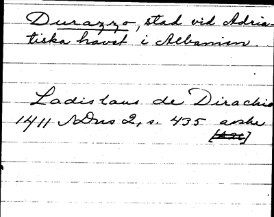 Bild på arkivkortet för arkivposten Durazzo