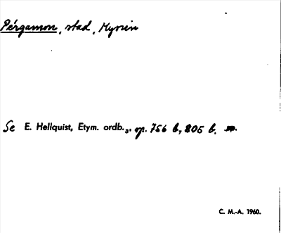 Bild på arkivkortet för arkivposten Pérgamon