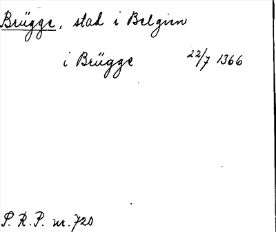 Bild på arkivkortet för arkivposten Brügge
