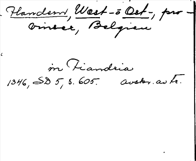 Bild på arkivkortet för arkivposten Flandern, West- o. Ost