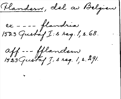 Bild på arkivkortet för arkivposten Flandern