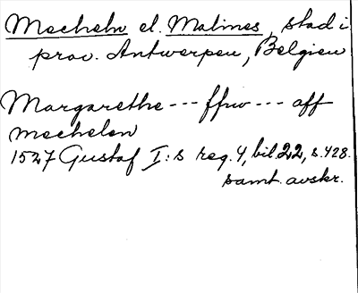 Bild på arkivkortet för arkivposten Mecheln el. Malines