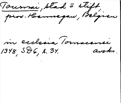 Bild på arkivkortet för arkivposten Tournai