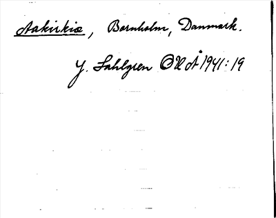 Bild på arkivkortet för arkivposten Aakirkiæ