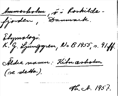Bild på arkivkortet för arkivposten Ammesholm