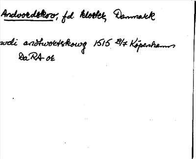Bild på arkivkortet för arkivposten Andvordskov