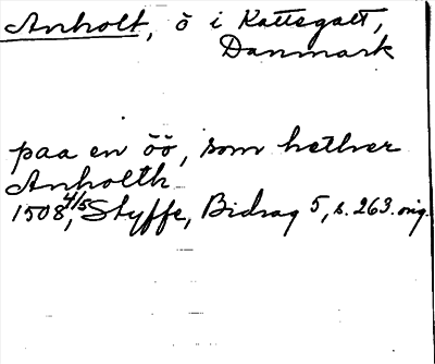Bild på arkivkortet för arkivposten Anholt