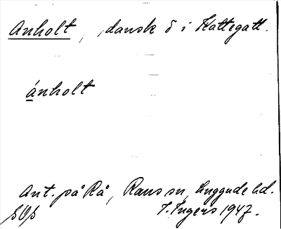 Bild på arkivkortet för arkivposten Anholt
