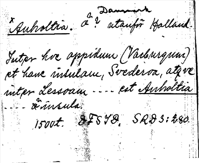 Bild på arkivkortet för arkivposten Anholtia