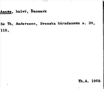 Bild på arkivkortet för arkivposten Asnæs