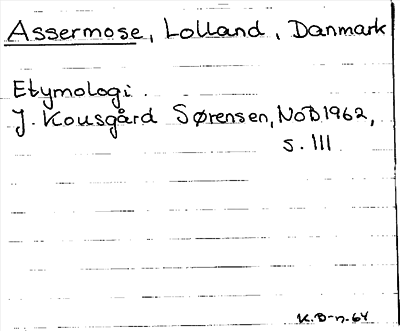 Bild på arkivkortet för arkivposten Assermose