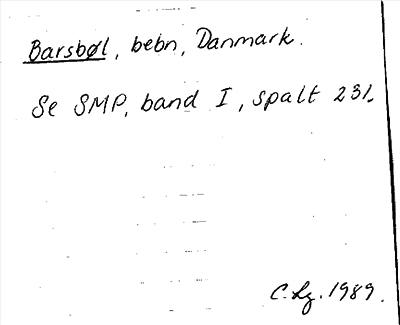 Bild på arkivkortet för arkivposten Barsbøl