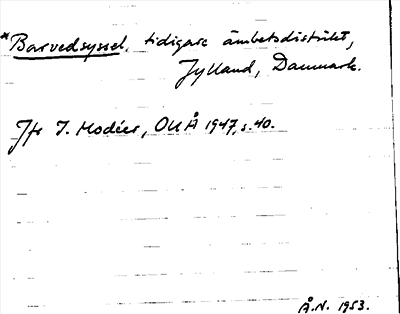 Bild på arkivkortet för arkivposten Barsvedsyssel