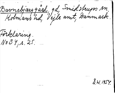 Bild på arkivkortet för arkivposten Bavnebjarggård
