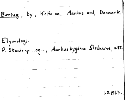 Bild på arkivkortet för arkivposten Bering