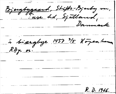 Bild på arkivkortet för arkivposten Bjergbygaard