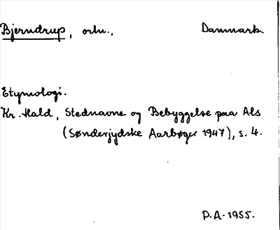 Bild på arkivkortet för arkivposten Bjerndrup