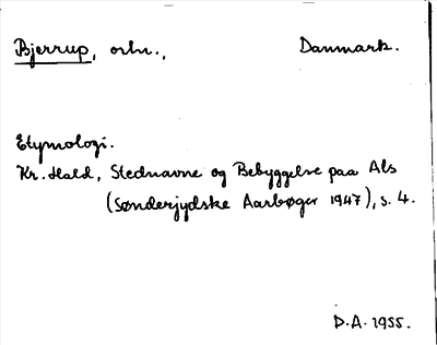 Bild på arkivkortet för arkivposten Bjerrup