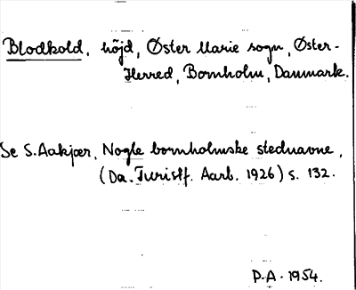 Bild på arkivkortet för arkivposten Blodkold
