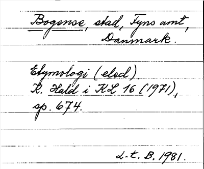 Bild på arkivkortet för arkivposten Bogense
