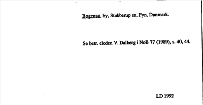 Bild på arkivkortet för arkivposten Bogensø