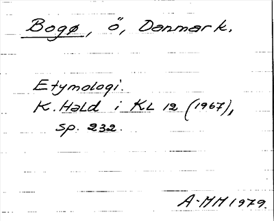 Bild på arkivkortet för arkivposten Bogø
