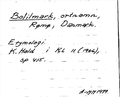 Bild på arkivkortet för arkivposten Bolilmark