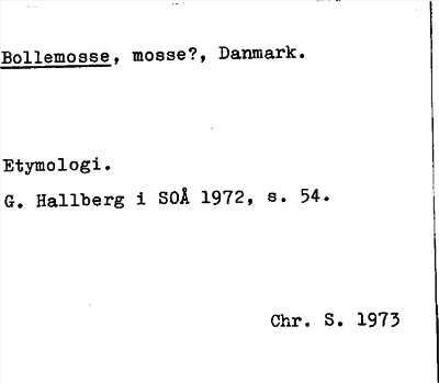 Bild på arkivkortet för arkivposten Bollemosse