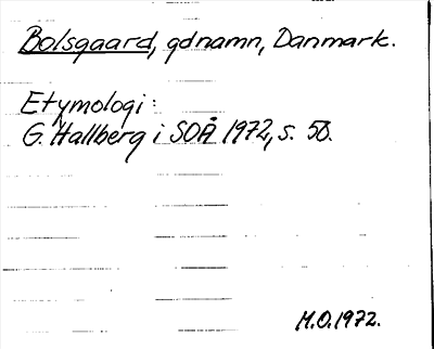 Bild på arkivkortet för arkivposten Bolsgaard