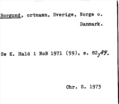 Bild på arkivkortet för arkivposten Borgund