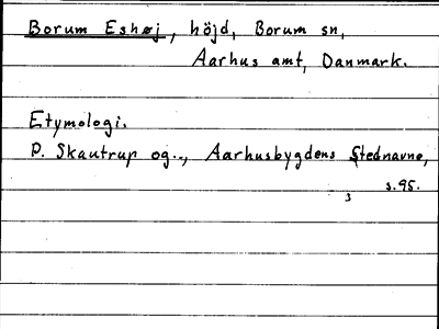 Bild på arkivkortet för arkivposten Borum Eshøj