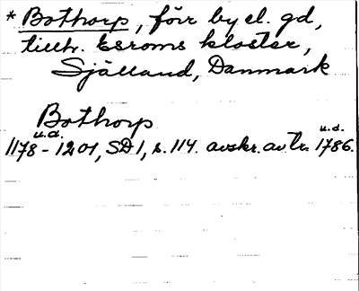 Bild på arkivkortet för arkivposten Bothorp