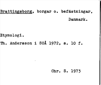 Bild på arkivkortet för arkivposten Brattingsborg