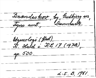 Bild på arkivkortet för arkivposten Brændeskov