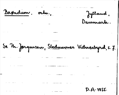 Bild på arkivkortet för arkivposten Brøndum