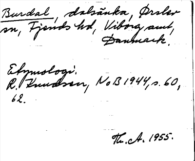 Bild på arkivkortet för arkivposten Burdal