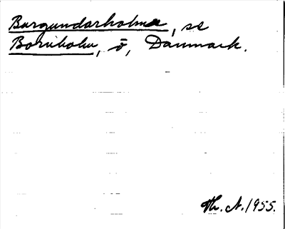 Bild på arkivkortet för arkivposten Burgundarholm, se Bornholm