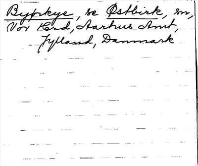 Bild på arkivkortet för arkivposten Byørkye, se Østbirk