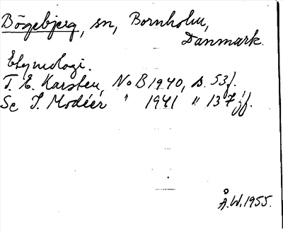 Bild på arkivkortet för arkivposten Bögebjerg