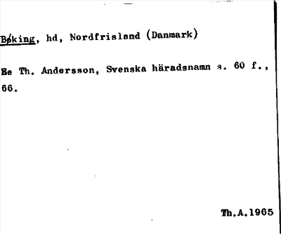 Bild på arkivkortet för arkivposten Bøking