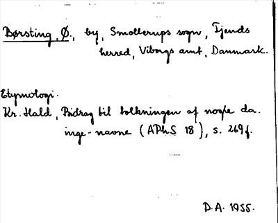 Bild på arkivkortet för arkivposten Børsting, Ø