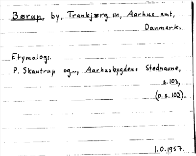 Bild på arkivkortet för arkivposten Børup