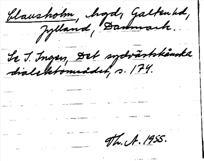 Bild på arkivkortet för arkivposten Clausholm