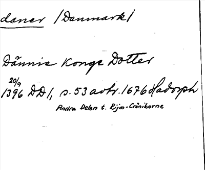 Bild på arkivkortet för arkivposten daner