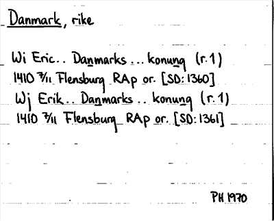 Bild på arkivkortet för arkivposten Danmark