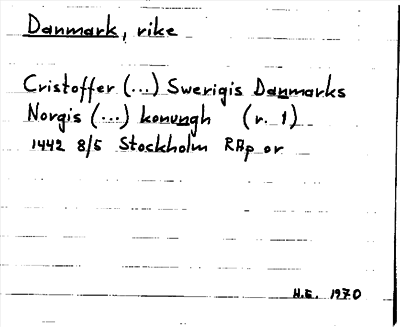 Bild på arkivkortet för arkivposten Danmark