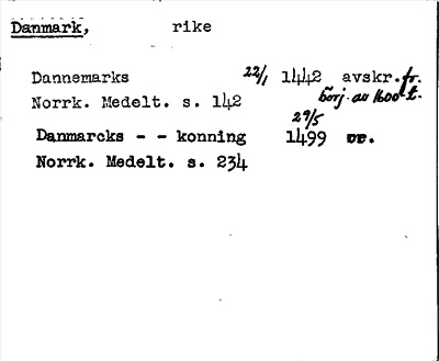 Bild på arkivkortet för arkivposten Danmark