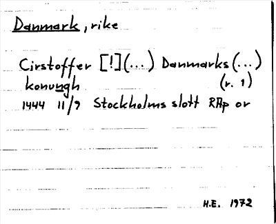 Bild på arkivkortet för arkivposten Danmark